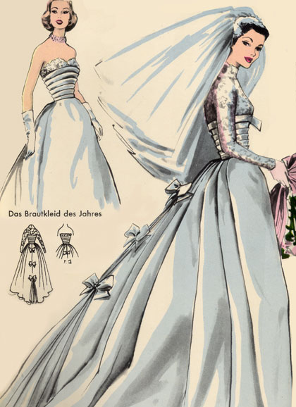 Burda - 1956 - noiva